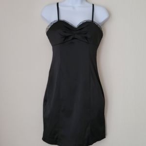 Black lingerie cocktail dress